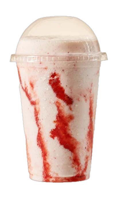 Hausgemachter Erdbeer-Shake im Becher